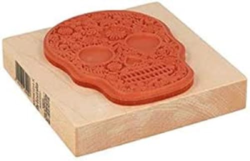 Artemio Stempel aus Holz – Totenkopf – Viva la Vida – 100 x 100 mm Artemio Stempel aus Holz – Totenkopf – Viva la Vida – 100 x 100 mm von Artemio