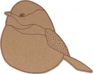 Silhwood Vogel, 25 x 17,5 x 0,5 cm von Artemio