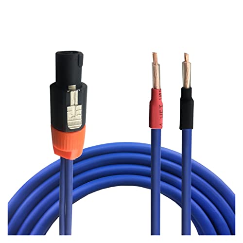 Artemisia NL4FC Aktives Lautsprecherkabel 4 Pin Speakon auf Dual Banana Spade Y Stecker Kompatibel mit OFC Audiokabel in Bühnenqualität 1M 2M 3M 5M 8M 10M 12M (Color : To open wire, Size : 5meter) von Artemisia