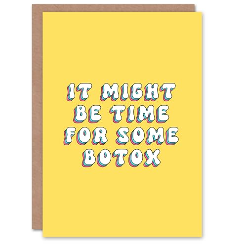 Artery8 Geburtstagskarte Time For Botox, lustiger Humor, Witz für sie, Oma, Schwester, Nichte, Tochter, Ehefrau, Frau, Grußkarte von Artery8