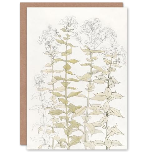 Artery8 Julie de Graag Art Card Phlox Colour Sketch of Flowers von Artery8