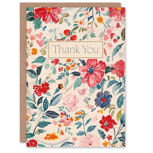 Artery8 Elegantes Aquarell-Frühlings-Blumenmuster Dankeskarte Freundschaftskarte Artery8 Elegantes Aquarell-Frühlings-Blumenmuster Dankeskarte Freundschaftskarte von Artery8