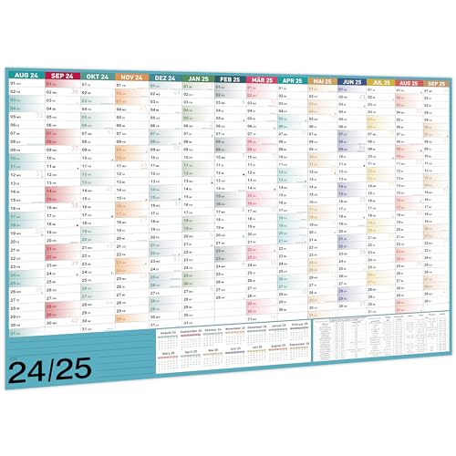 Artfan Kalender 2024 Wandkalender - Abwischbarer Wandkalender 2024 Groß (97 x 70 cm), Jahreskalender 2024, Morandi Farbe von Artfan