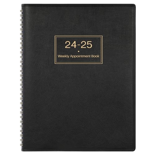 Terminkalender für 2022 – Tageszeitplaner 2022, Januar 2022, Dezember 2022, 16 x 21,3 cm, 30-Minuten-Intervall, Hardcover – Schwarz von Artfan