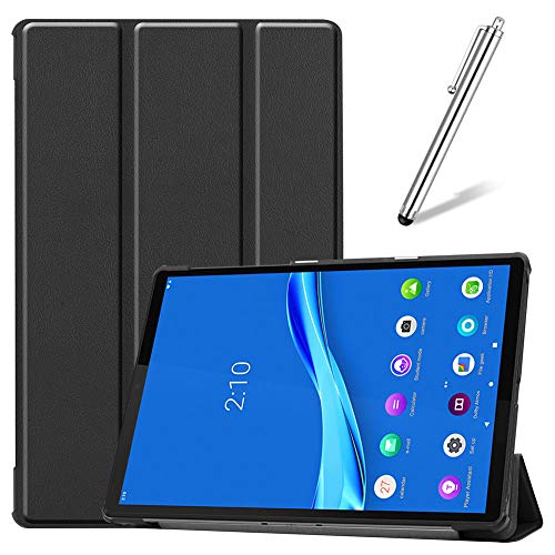 Artfeel Hülle für Lenovo Tab M10 Plus TB-X606F,Ultra Dünn Leicht Leder Tasche Schutzhülle Verstellbar Multi-Winkel Faltbar Ständer Schlank Klapphülle Abdeckung,Schwarz von Artfeel