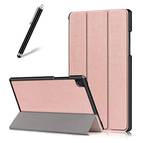 Artfeel Hülle für Samsung Galaxy Tab A7 2020 10.4 T500/T505/T507,Ultra Dünn Leicht PU Leder Tasche Schutzhülle Schlank Flip Folio Dreifach Ständer Tablet Hülle,Roségold von Artfeel