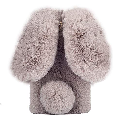 Artfeel Plüsch Kaninchen Hülle für iPhone 7 Plus,iPhone 8 Plus Hülle, Niedlich Pelzig Hase Ohren Haarballen Winter Weich Warm Flauschige Handyhülle Faux Pelz Glitzer Diamant Stoßfest Hülle-Grau Artfeel Plüsch Kaninchen Hülle für iPhone 7 Plus,iPhone 8 Plus Hülle, Niedlich Pelzig Hase Ohren Haarballen Winter Weich Warm Flauschige Handyhülle Faux Pelz Glitzer Diamant Stoßfest Hülle-Grau von Artfeel