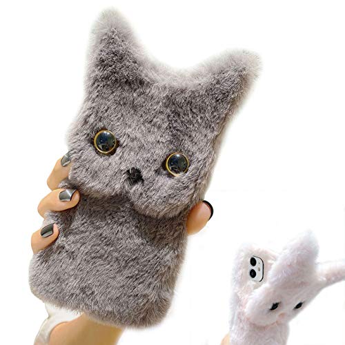 Artfeel Weich Plüsch Hülle für Samsung Galaxy A71,Niedlich Pelzig 3D Katze Ohren Winter Warm Handyhülle Süß Flauschige Haar Karikatur Tier Ständer Schutzhülle für Mädchen Frauen,Grau Katze Artfeel Weich Plüsch Hülle für Samsung Galaxy A71,Niedlich Pelzig 3D Katze Ohren Winter Warm Handyhülle Süß Flauschige Haar Karikatur Tier Ständer Schutzhülle für Mädchen Frauen,Grau Katze von Artfeel