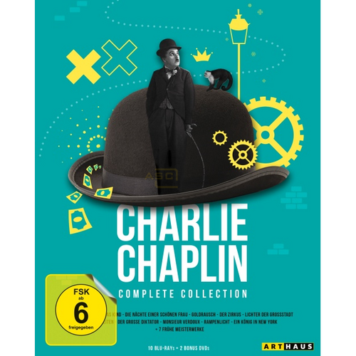 Charlie Chaplin - Complete Collection      (12 Blu-rays) von Arthaus