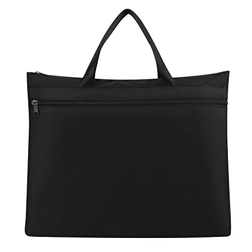 A4 Zipper Document Bag Portable Document Folder Pouch Lightweight Business Aktentasche Tasche Büro Handtasche Papier Aufbewahrung Organizer Datei Tasche für Dateien Ordner Dokument für Frauen Männer von Arthonor