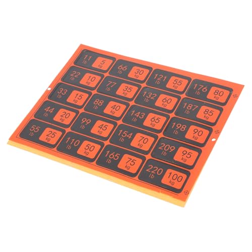 ARTIBETTER 1 Blatt Fitnessgeräteetiketten Name Hängend Stapelbar Fitnessstudio Klein Stichworte Schilderaufkleber Gewichtsetikett Gewichtsaufkleber Orange Pvc Selbstklebend ARTIBETTER 1 Blatt Fitnessgeräteetiketten Name Hängend Stapelbar Fitnessstudio Klein Stichworte Schilderaufkleber Gewichtsetikett Gewichtsaufkleber Orange Pvc Selbstklebend von Artibetter