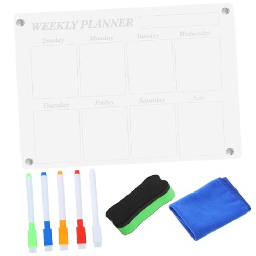 ARTIBETTER 1 Set Acryl Kühlschrankmagnetspitze Magnetische Trockenlöschtafel Kühlschrank LED Liste Magnettafel Für Wand Organizer Küchenbedarf Zeitplan Schreibtafel Planungstafel von Artibetter