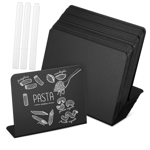 ARTIBETTER 1 Set Tafelanzug Mini Tafelschilder Tragbare Tafelschilder Tischplattenhalter Weiße Tafel Erste Mini Tafeletiketten Tafeln Rustikale Kleine Tafeln Für Kleine Kunststofftafeln von Artibetter