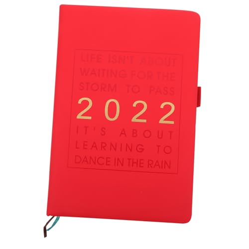 ARTIBETTER 1 Stück 2022 Zeitplanplaner Jahresplaner 2022 Notizbuch Täglicher Aufgabenplaner Notizblöcke für die Arbeit Schülern Briefpapier einfacher Planer Kunstleder rot ARTIBETTER 1 Stück 2022 Zeitplanplaner Jahresplaner 2022 Notizbuch Täglicher Aufgabenplaner Notizblöcke für die Arbeit Schülern Briefpapier einfacher Planer Kunstleder rot von Artibetter
