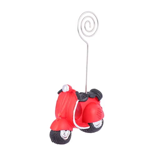 ARTIBETTER 1 Stück Desktop-fotoordner Rustikaler Fotocliphalter Retro Tischkartenhalter Bildhalterständer Clips Tischdeckenklammern Inhaber Hochzeitsbedarf Rot von Artibetter