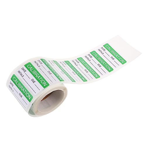 ARTIBETTER 1 selbstlaminierende Kalibrieretiketten Kalibrierungsetiketten weiße Aufkleber zur Beschriftung erfindungen pallet Kalibrierungsaufkleber selbstklebende Kalibrieraufkleber Green von Artibetter