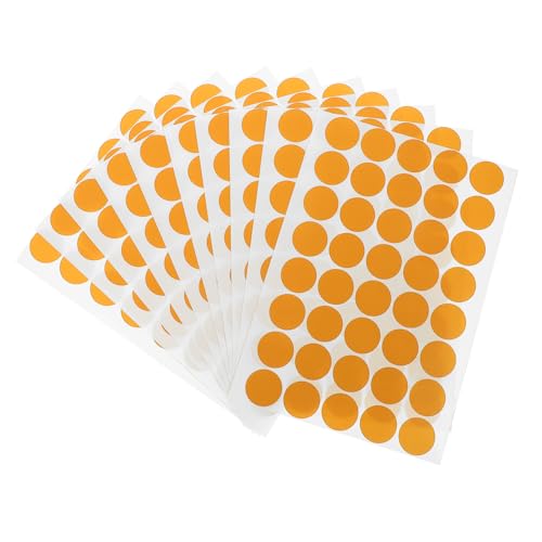 ARTIBETTER 10 Blatt Farbige Tag -aufkleber Runden Etiketten Punkt Kleine Runde Aufkleber Farbkreisaufkleber Runde Farbige Aufkleber Mini-kreisaufkleber Farbdot -aufkleber Papier Orange ARTIBETTER 10 Blatt Farbige Tag -aufkleber Runden Etiketten Punkt Kleine Runde Aufkleber Farbkreisaufkleber Runde Farbige Aufkleber Mini-kreisaufkleber Farbdot -aufkleber Papier Orange von Artibetter