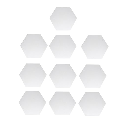 ARTIBETTER 10 Stück Selbstkleber Message Board Groß Wand Led Planke -ankündigungsschild Erste Hexagon Filzbrett Dekoratives Bulletin -brett Anzeige Modern Bretter Klein Büro Gefühlt Weiß ARTIBETTER 10 Stück Selbstkleber Message Board Groß Wand Led Planke -ankündigungsschild Erste Hexagon Filzbrett Dekoratives Bulletin -brett Anzeige Modern Bretter Klein Büro Gefühlt Weiß von Artibetter