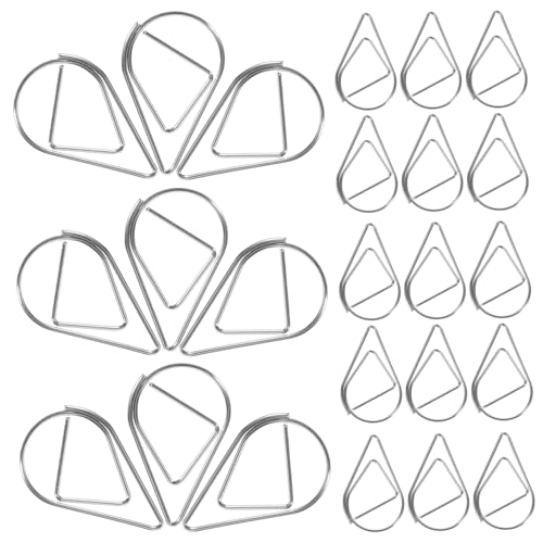 ARTIBETTER 100 Stück Metallwasser -Drop -Büroklammer Farbe Papierclips Dokumentclips winzig süße Büroklammern bunt hübsch Miniklammern für Papier kleine Klammern für Papier Stahldraht Silber ARTIBETTER 100 Stück Metallwasser -Drop -Büroklammer Farbe Papierclips Dokumentclips winzig süße Büroklammern bunt hübsch Miniklammern für Papier kleine Klammern für Papier Stahldraht Silber von Artibetter