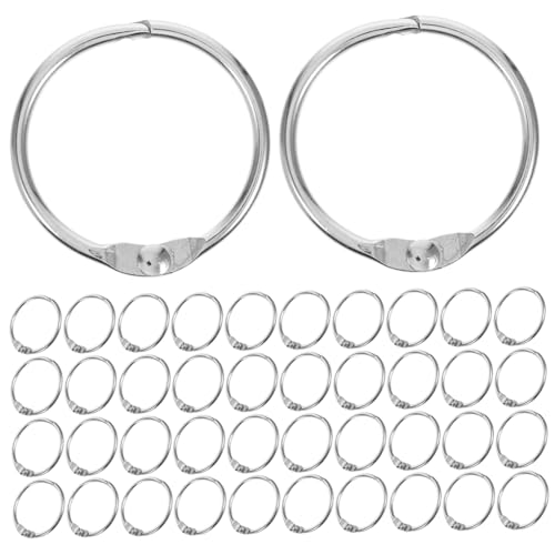 ARTIBETTER 100 Stück Ringordner für lose Blätter Schüttgut Schlüssel Loseblattring Schild Ordnerringe Bücherringe Bindungsringe einzelne Binderinge Papierringe Eisen Silver ARTIBETTER 100 Stück Ringordner für lose Blätter Schüttgut Schlüssel Loseblattring Schild Ordnerringe Bücherringe Bindungsringe einzelne Binderinge Papierringe Eisen Silver von Artibetter