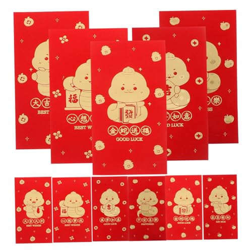 ARTIBETTER 12 Stück roter Umschlagumschlag Umschlag zum Mondneujahr chinesischer roter umschlag aufbewahrungstaschen geldgeschenk briefumschläge rote umschläge chinesisch rotes Paket Papier von Artibetter
