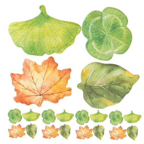 ARTIBETTER 120 Blatt Blatt Notizblock Aufkleber Kraftpapier Namensschilder Notizblock Charcuterie Board Papier Herbst Untersetzer Für Essteller Blatt Tischsets Haftnotizen Herbst Wachspapier von Artibetter