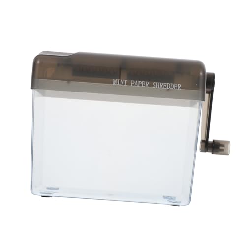 ARTIBETTER 1Stück Mini Handschredder für Desktop Handbetriebener Aktenvernichter Tragbar für Büro und Zuhause für Dokumente Rechnungen und Quittungen Hoher Komfort von Artibetter