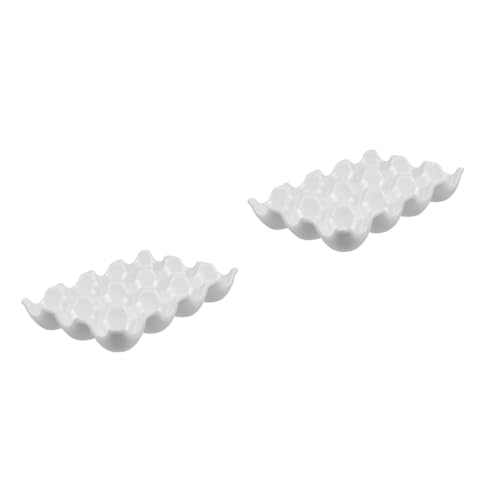 ARTIBETTER 2 Stück 12 Eier tablett teuflische Eierteller halbes Eierablage Teufelseierhalter kühlschrank eierbehälter egg tray Eierablagen im Kühlschrank Eierschale Keramik Weiß ARTIBETTER 2 Stück 12 Eier tablett teuflische Eierteller halbes Eierablage Teufelseierhalter kühlschrank eierbehälter egg tray Eierablagen im Kühlschrank Eierschale Keramik Weiß von Artibetter