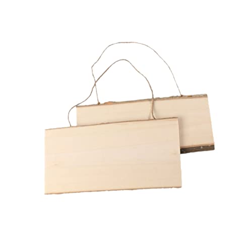 ARTIBETTER 2 Stück Wandanzeigetafel Pinnwand basteln für Planke Kreidetafel für die Wand Mini bastelmaterial bastel materialien Holzanhänger Brett hängen Anhänger aus Holzbrett Bambus von Artibetter
