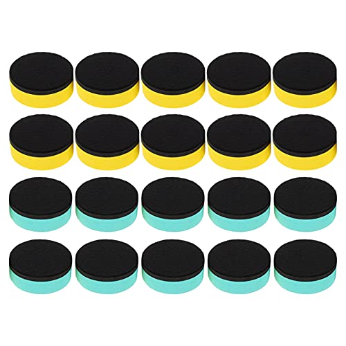 ARTIBETTER 20 Stück Magnetplatte abwischen Whiteboard-Radierer trocken abwischbarer Radiergummi Whiteboard eraser Magnetic eraser for whiteboard praktische Trockenlöscher Magneter Tafelgummi von Artibetter