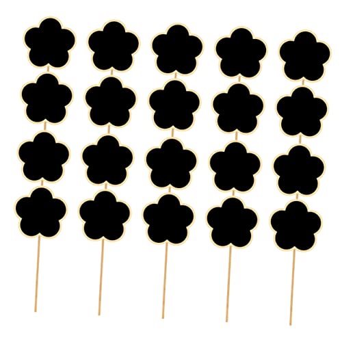 ARTIBETTER 20 Stück kleiner Tafeleinsatz Party Kreidetafel Schild garten etiketten kleine Zeichen Büfett Nachrichtenschild Tafelschilder aus Holz gartenetiketten aus holz Gartenschild Bambus von Artibetter
