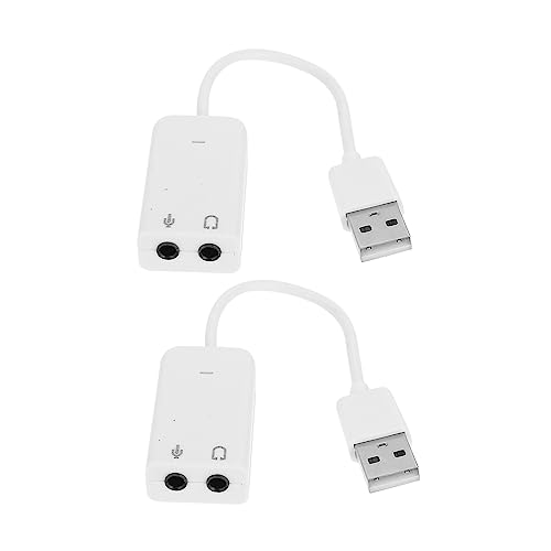 ARTIBETTER Sound Für Computer 2 Stück Soundkarte Externer Audioadapter Rauschunterdrückung - Störungen von Artibetter
