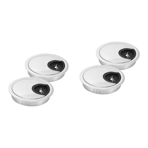 ARTIBETTER 2sets 60mm Computer Schreibtisch Kabel Gebürstet Silber Draht Loch Abdeckungen Schreibtisch Tablett 2 Stücke * 2 ARTIBETTER 2sets 60mm Computer Schreibtisch Kabel Gebürstet Silber Draht Loch Abdeckungen Schreibtisch Tablett 2 Stücke * 2 von Artibetter