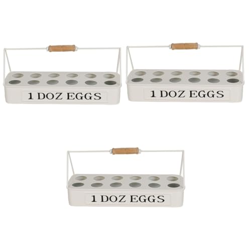 ARTIBETTER 3 Stk Tragbare Eierablage eiertablett egg tray Eierkartons Eierhalter Korb zum Sammeln von Eiern Korb zum Fixieren von Eiern Aufbewahrungskorb für Eier im Haushalt hölzern Weiß ARTIBETTER 3 Stk Tragbare Eierablage eiertablett egg tray Eierkartons Eierhalter Korb zum Sammeln von Eiern Korb zum Fixieren von Eiern Aufbewahrungskorb für Eier im Haushalt hölzern Weiß von Artibetter