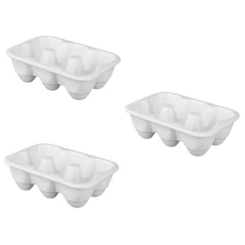 ARTIBETTER 3 Stück 6 Eierschale aus Keramik halbes eierhalter stapelbarer Eierhalter küche aufbewahrungsbox aufbewahrungsboxen für die küche dekoratives Serviertablett Eigentümer Weiß ARTIBETTER 3 Stück 6 Eierschale aus Keramik halbes eierhalter stapelbarer Eierhalter küche aufbewahrungsbox aufbewahrungsboxen für die küche dekoratives Serviertablett Eigentümer Weiß von Artibetter