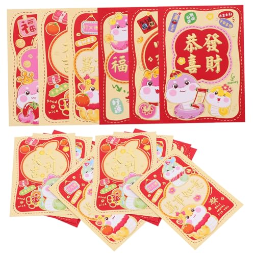 ARTIBETTER 36 Stück Cartoon Roter Umschlag Dekorative Rote Päckchen Neujahrsdekorationen Für Mondjahre Rote Umschläge Chinesisch Rotes Paket Zum Frühlingsfest Papier ARTIBETTER 36 Stück Cartoon Roter Umschlag Dekorative Rote Päckchen Neujahrsdekorationen Für Mondjahre Rote Umschläge Chinesisch Rotes Paket Zum Frühlingsfest Papier von Artibetter