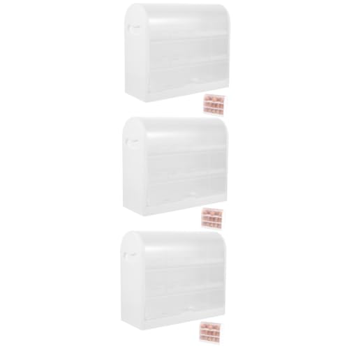 ARTIBETTER 3St eierkarton eierschale Kühlschrank-Eierhalter Eierhaltergestell Kühlschrank-Organizer kaufladen eier aufbewahrung eier behälter Eierregal mehrschichtiger Eierhalter Plastik Weiß ARTIBETTER 3St eierkarton eierschale Kühlschrank-Eierhalter Eierhaltergestell Kühlschrank-Organizer kaufladen eier aufbewahrung eier behälter Eierregal mehrschichtiger Eierhalter Plastik Weiß von Artibetter