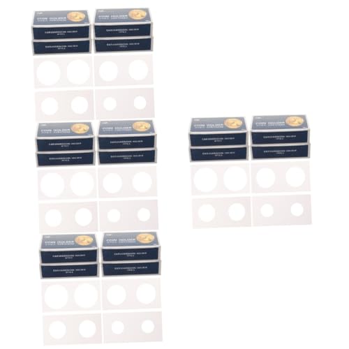 ARTIBETTER 4 Sätze Münz-büroklammer Münze Für Sammler Schutz Schild Beschützer Klarer Halter Protektorärmel Sammlungsorganisator Ordner Praktischer Münzhalter Papier 4boxen*4 von Artibetter