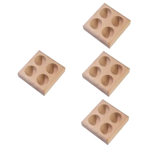 ARTIBETTER 4 Stück Eierregal Aus Holz Eierständer Eierhalter Auf Der Arbeitsplatte Eierhalter Für Kühlschrank Kühlschrank-organizer Für Eier Eierverpackungshalter Eier-servierplatte Hölzern ARTIBETTER 4 Stück Eierregal Aus Holz Eierständer Eierhalter Auf Der Arbeitsplatte Eierhalter Für Kühlschrank Kühlschrank-organizer Für Eier Eierverpackungshalter Eier-servierplatte Hölzern von Artibetter