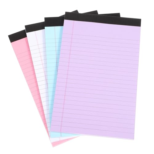ARTIBETTER 4 Stück Farbiger Notizblock Legale Blöcke Blau Schule College-linierte Notizblöcke Größe Klebrig Schulbedarf Unterlage Regiert Schreibwaren Farbige Notizblöcke Brief Pads Papier von Artibetter