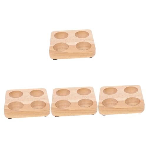 ARTIBETTER 4 Stück für Eier egg tray eier behälter Eierkiste Küche einfaches Eierregal Halter für frische Eier schützender Eierhalter Kücheneierständer aus Holz Kautschukholz ARTIBETTER 4 Stück für Eier egg tray eier behälter Eierkiste Küche einfaches Eierregal Halter für frische Eier schützender Eierhalter Kücheneierständer aus Holz Kautschukholz von Artibetter