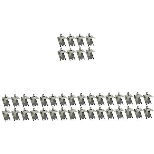 ARTIBETTER 40 Stk Gefrierregalschnalle Halterungsclips Für Gefrierregale Kühlschrankregal-clips Mini-kühlschrank Mit Gefrierfach Kühleres Regal Kühlschrank-regalclip Rostfreier Stahl Silver ARTIBETTER 40 Stk Gefrierregalschnalle Halterungsclips Für Gefrierregale Kühlschrankregal-clips Mini-kühlschrank Mit Gefrierfach Kühleres Regal Kühlschrank-regalclip Rostfreier Stahl Silver von Artibetter