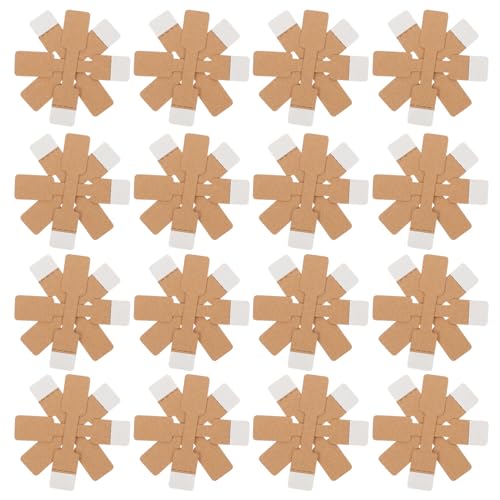 ARTIBETTER 500 Stück Aufkleber für Schmucketiketten klein Schlüsselanhänger klebrige dekorative Etiketten runden Preisschilder Schmuckzubehör Kraftpapier Light Brown von Artibetter