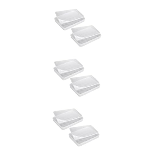 ARTIBETTER 6 Stück 24 Eierablage Kühlschrankbehälter Eierbehälter Eierhalter Kühlschrank Organizer Weiß von Artibetter