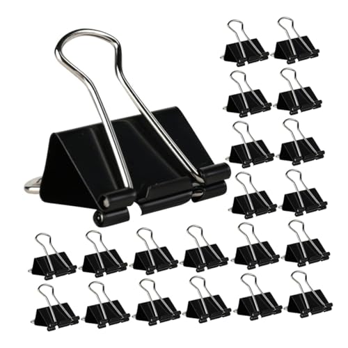 ARTIBETTER 60 Stück Schwarze Binder Clips Binder Papierklammern Büro Binder Zubehör Bürobedarf Für Schreibtisch Schreibwaren Clip Ordner Für Die Schule Papierklammer Mittelgroß ARTIBETTER 60 Stück Schwarze Binder Clips Binder Papierklammern Büro Binder Zubehör Bürobedarf Für Schreibtisch Schreibwaren Clip Ordner Für Die Schule Papierklammer Mittelgroß von Artibetter