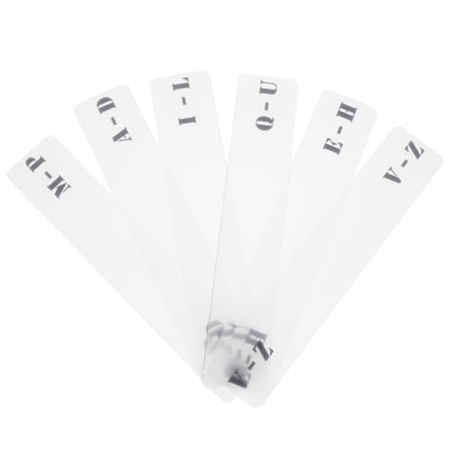 ARTIBETTER 6Stücke Teiliges CD Trennsystem A Z Transparente Acryl Organizer Karten für Schallplatten Horizontale Beschriftung zur Sortierung Ihrer CD Sammlung und Langlebig ARTIBETTER 6Stücke Teiliges CD Trennsystem A Z Transparente Acryl Organizer Karten für Schallplatten Horizontale Beschriftung zur Sortierung Ihrer CD Sammlung und Langlebig von Artibetter