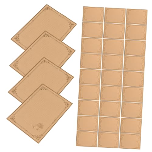 ARTIBETTER 80 Stück Vintage Briefpapier Vintage Schreibpapier Antikes Schreibpapier alt aussehendes Papier retro Schreibpapier zum Schreiben von Briefen dekoratives briefpapier Light Brown von Artibetter