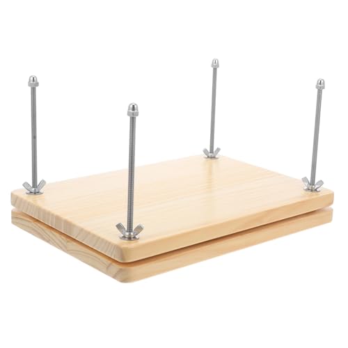ARTIBETTER Buchpresse Herstellung Material Drücken Sie und Buchpressmaschinen Buchbinderei Handgefertigte Buchbindung Bücherpresse Holz Beige von Artibetter