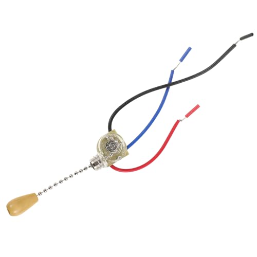 ARTIBETTER Lichtschalter für Deckenventilatoren Zugschalter mit Einfacher Installation Langlebiges Design für Deckenleuchten und Wandlampen Chromfarbene Holzoptik ARTIBETTER Lichtschalter für Deckenventilatoren Zugschalter mit Einfacher Installation Langlebiges Design für Deckenleuchten und Wandlampen Chromfarbene Holzoptik von Artibetter