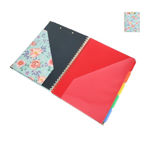 ARTIBETTER Multifunktionales Notizblock Notizbuch Klemmbrett Notizbuch Ordner Klemmbrett Folio Mit Notizblock Schreibunterstützungstafeln Konferenz Schreibtafel Folio Dokument Clip von Artibetter